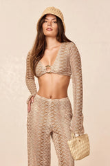 Montego Crop Top - Porto Cervo Gold
