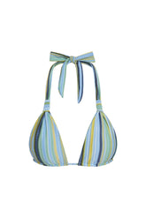 Tulum Top - Sardinia Stripe Azure