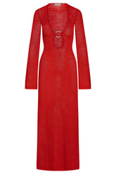 Montego Dress - Chili Pepper Lace Crochet
