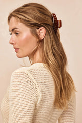 Staniel Cay Medium Hair Clip Set - Brown