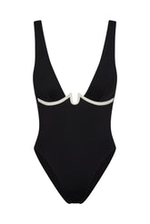 Milos One Piece - Black/Ivory