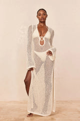 Montego Dress - Ivory Chunky Crochet