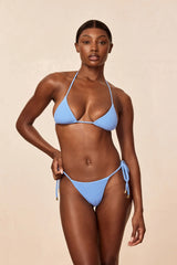 Taormina Top - Azure Crinkle