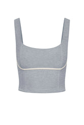 Zion Tank - Heather Grey/Ivory