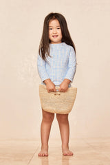 Bondi Rashguard Kids - Sky Gingham