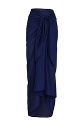 St. Tropez Sarong - Midnight Cotton Voile
