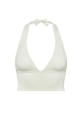 Laurel Canyon Knitwear Top - White Rib
