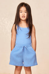 Tuscany Short Kids - Azure Crinkle