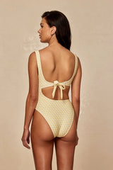 St. Barth's One Piece - Ivory Geo