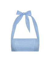 Montserrat Top - Sky Linen