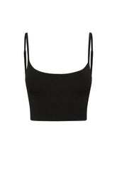 Beverly Hills Knitwear Top - Black Rib