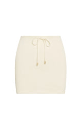 Cartagena Skirt - Ivory Knit Rib