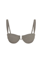 Cala Roja Top - Steel Lurex Rib