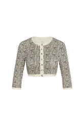 Crete Swim Cardi - Black Gingham