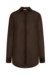 Fiji Tunic - Espresso Cotton Voile