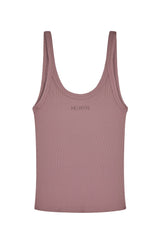 Devin Tank - Mauve Thin Rib