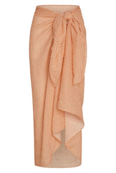 St. Tropez Sarong - Micro Geo Crinkle Linen