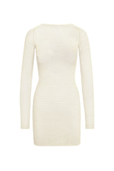 Bodrum Mini Dress - Ivory Lace Crochet