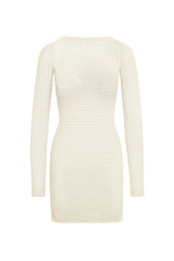 Bodrum Mini Dress - Ivory Lace Crochet