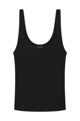 Devin Tank Long - Black Lightweight Rib