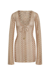 Montego Mini Tie Dress - Porto Cervo Gold