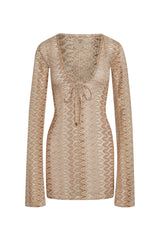 Montego Mini Tie Dress - Porto Cervo Gold