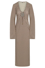Marabella Kaftan - Husk Geo Tissue Jersey