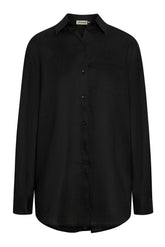 La Jolla Linen Shirt - Black Linen