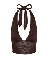 Toulon Top - Espresso Treble Knit