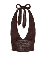 Toulon Top - Espresso Treble Knit