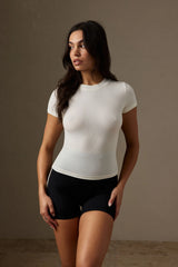 Ojai Tee Long - Ivory Lightweight Rib