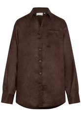 La Jolla Linen Shirt - Espresso Linen
