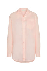 La Jolla Linen Shirt - Powder Pink Linen