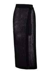 Sao Paulo Sarong - Black Lace Crochet