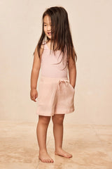 Tuscany Short Kids - Powder Pink Crinkle