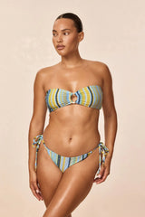 Costa Rica Top - Sardinia Stripe Azure