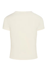 Ojai Tee Long - Ivory Lightweight Rib