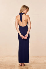 Montego Halter Dress - Midnight Lace Crochet