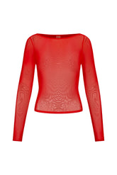 Ipanema Top - Chili Pepper Mesh
