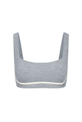 Zion Bra - Heather Grey/Ivory