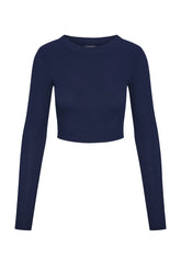Hayworth Long Sleeve - Midnight Lightweight Rib