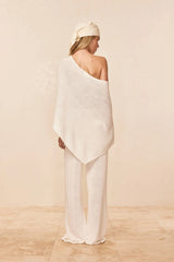 Dominica Poncho Open Knit - Ivory