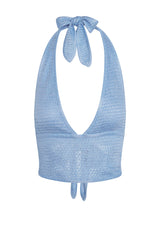 Toulon Top Lined - Sky Treble Knit