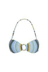 Costa Rica Top - Sardinia Stripe Azure