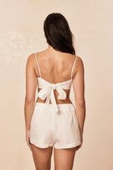 Casablanca Short - White Linen