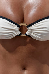 Costa Rica Top - Ivory/Black