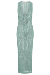 Monte Carlo Tie Dress - Light Slate Petit Crochet