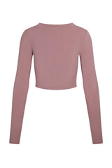 Hayworth Long Sleeve - Mauve Lightweight Rib