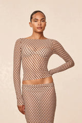 Ipanema Top - Husk Geo Mesh