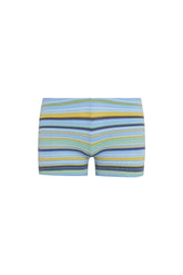 Cali Shorts - Sardinia Stripe Azure